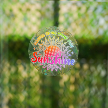 Sun Catcher Rainbow Making Stickers