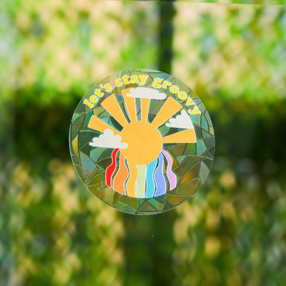 Sun Catcher Rainbow Making Stickers