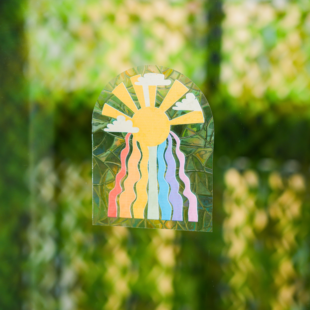 Sun Catcher Rainbow Making Stickers