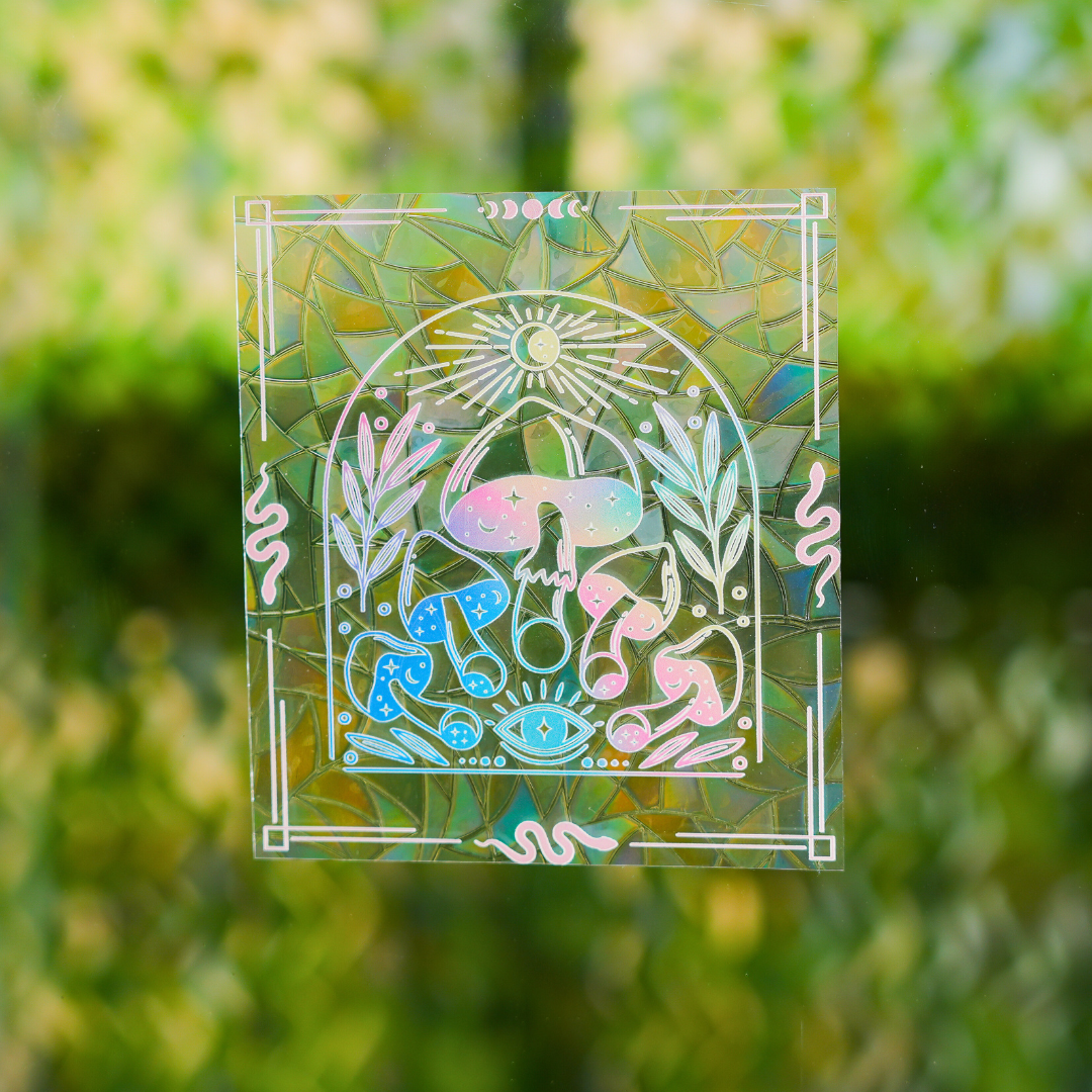 Sun Catcher Rainbow Making Stickers
